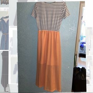 A long high low maxi dress